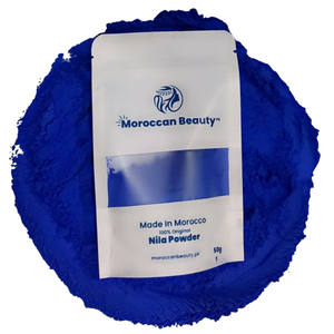 Nila Blue Powder Original Authentic Indigo Morocco | Brightening Solution | Natural For Radiant Skin & Hair | DIY Nila Mask - 100g
