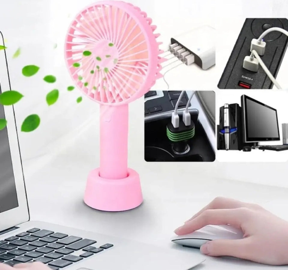 Mini Portable USB Rechargeable Hand Held Air Conditioner Cooler Fan