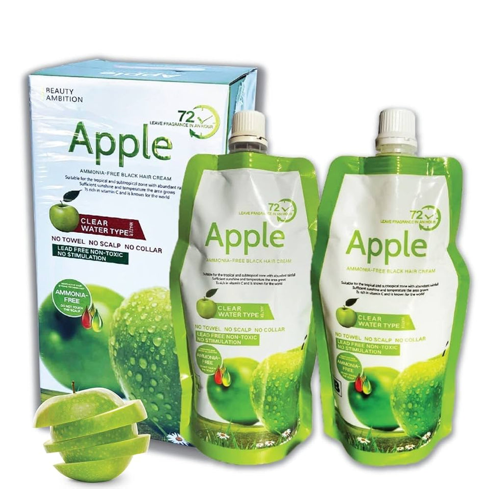 "Apple Ammonia-Free Black Hair Cream"