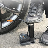 Foot And Hand Air Pump With Air Pressure Gauge – Fast Portable Car Bike And Cycle Inflator For Tires Balls And Inflatables