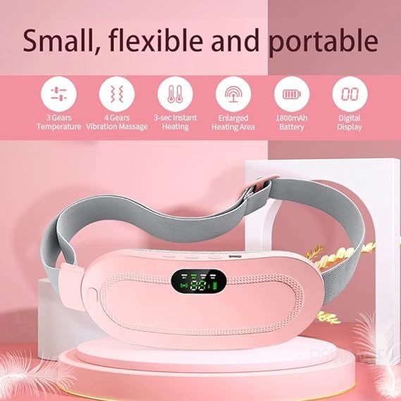 Portable Menstrual Cordless Heating Pad Electric Wireless Heating Massager Period Cramps Belt
